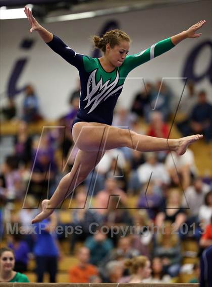 Thumbnail 3 in Varsity Gymnastics Regional photogallery.