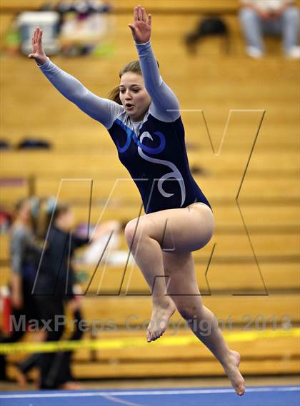 Thumbnail 1 in Varsity Gymnastics Regional photogallery.
