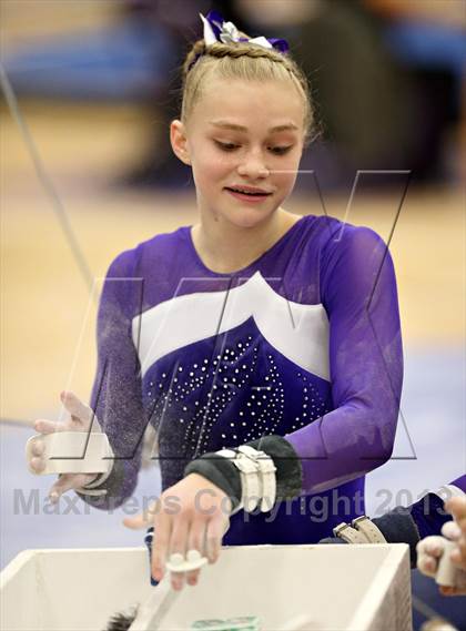 Thumbnail 1 in Varsity Gymnastics Regional photogallery.