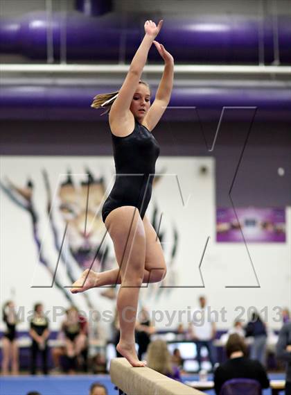 Thumbnail 3 in Varsity Gymnastics Regional photogallery.