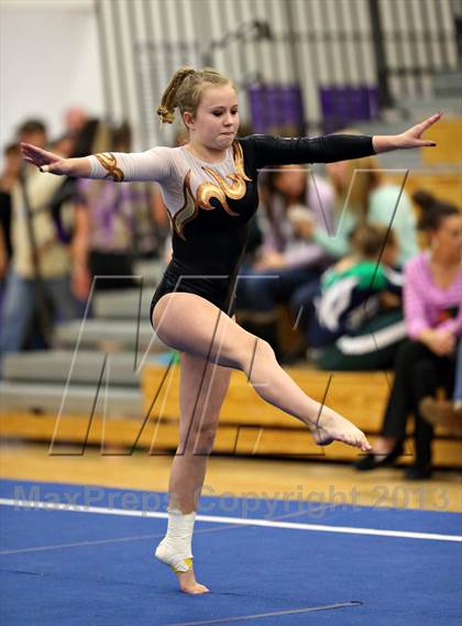Thumbnail 3 in Varsity Gymnastics Regional photogallery.