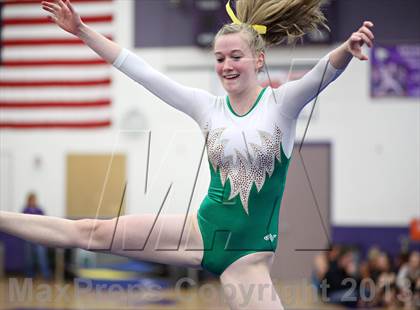 Thumbnail 2 in Varsity Gymnastics Regional photogallery.
