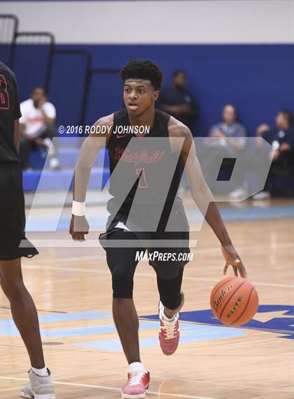 Thumbnail 2 in Fort Bend Elkins vs. Westfield (McDonald's Texas Invitational) photogallery.