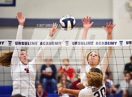 Thumbnail 3 in E.D. White @ Ursuline Academy (Catholic League Tournament) photogallery.