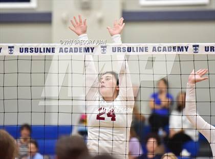 Thumbnail 2 in E.D. White @ Ursuline Academy (Catholic League Tournament) photogallery.