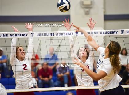 Thumbnail 1 in E.D. White @ Ursuline Academy (Catholic League Tournament) photogallery.