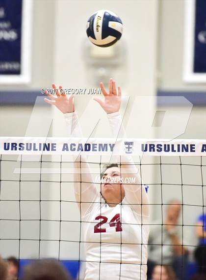 Thumbnail 3 in E.D. White @ Ursuline Academy (Catholic League Tournament) photogallery.