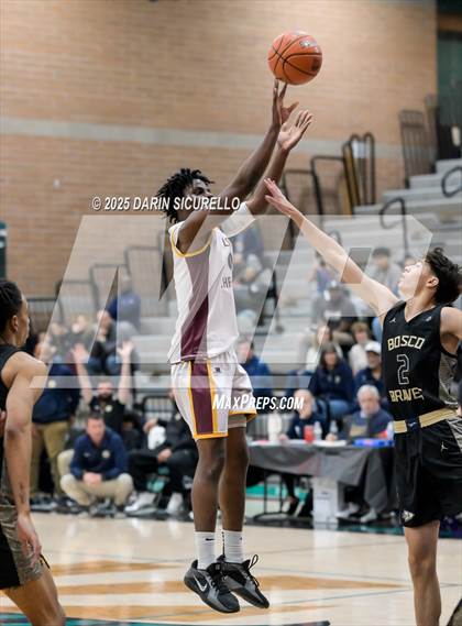 Thumbnail 2 in Layton Christian Academy vs. St. John Bosco (Hoophall West - Nike TOC) photogallery.
