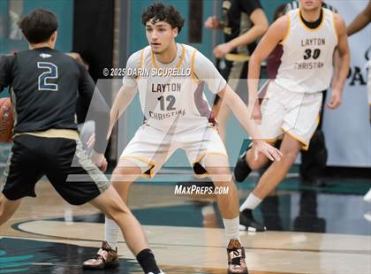 Thumbnail 2 in Layton Christian Academy vs. St. John Bosco (Hoophall West - Nike TOC) photogallery.