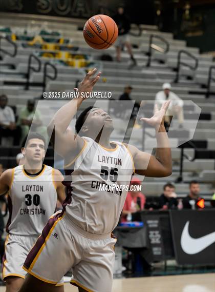 Thumbnail 1 in Layton Christian Academy vs. St. John Bosco (Hoophall West - Nike TOC) photogallery.