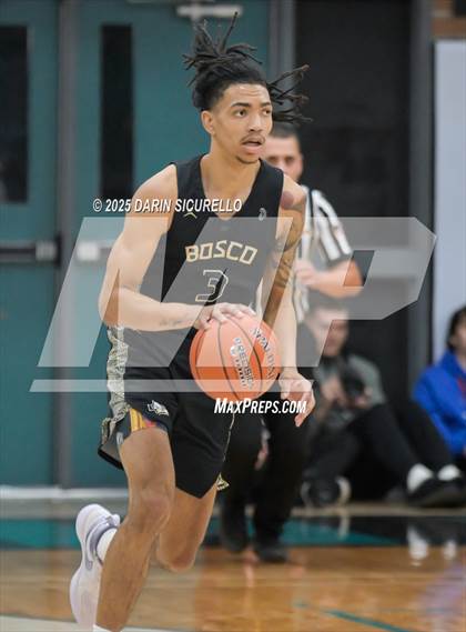 Thumbnail 3 in Layton Christian Academy vs. St. John Bosco (Hoophall West - Nike TOC) photogallery.