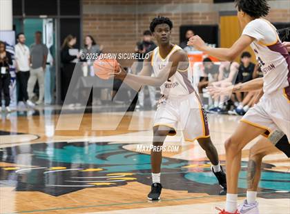 Thumbnail 1 in Layton Christian Academy vs. St. John Bosco (Hoophall West - Nike TOC) photogallery.