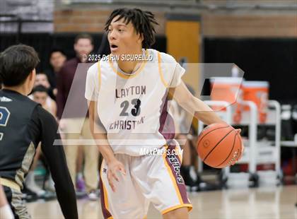 Thumbnail 1 in Layton Christian Academy vs. St. John Bosco (Hoophall West - Nike TOC) photogallery.