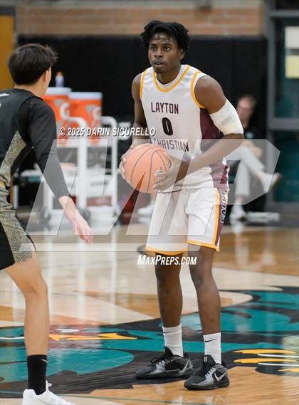 Thumbnail 2 in Layton Christian Academy vs. St. John Bosco (Hoophall West - Nike TOC) photogallery.