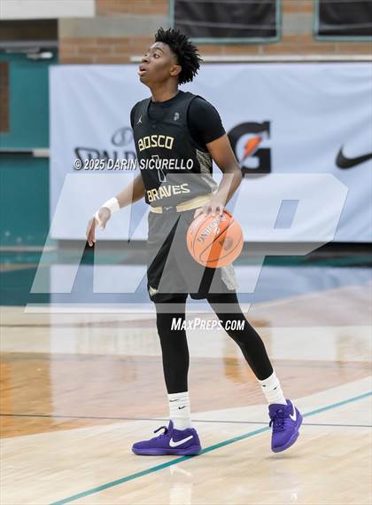 Thumbnail 1 in Layton Christian Academy vs. St. John Bosco (Hoophall West - Nike TOC) photogallery.
