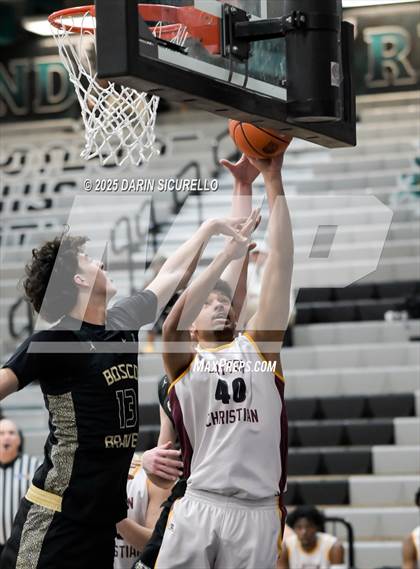 Thumbnail 2 in Layton Christian Academy vs. St. John Bosco (Hoophall West - Nike TOC) photogallery.