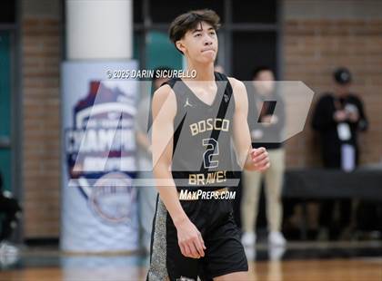 Thumbnail 2 in Layton Christian Academy vs. St. John Bosco (Hoophall West - Nike TOC) photogallery.