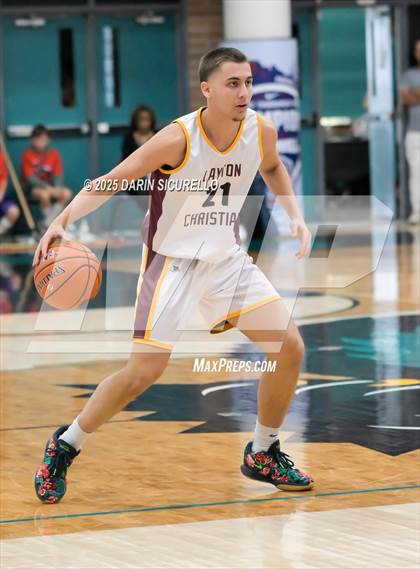 Thumbnail 1 in Layton Christian Academy vs. St. John Bosco (Hoophall West - Nike TOC) photogallery.
