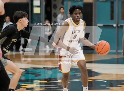 Thumbnail 1 in Layton Christian Academy vs. St. John Bosco (Hoophall West - Nike TOC) photogallery.