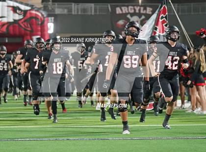 Thumbnail 2 in Argyle vs. South Oak Cliff (5A-2 State Semifinal) photogallery.