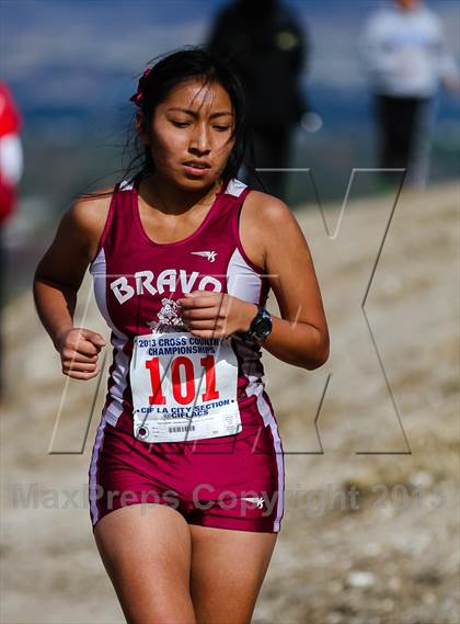 Thumbnail 3 in CIF LA City Section Cross Country Championships (Girls) photogallery.