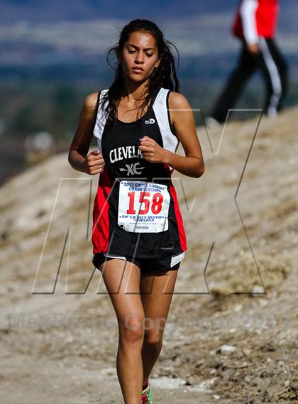 Thumbnail 2 in CIF LA City Section Cross Country Championships (Girls) photogallery.