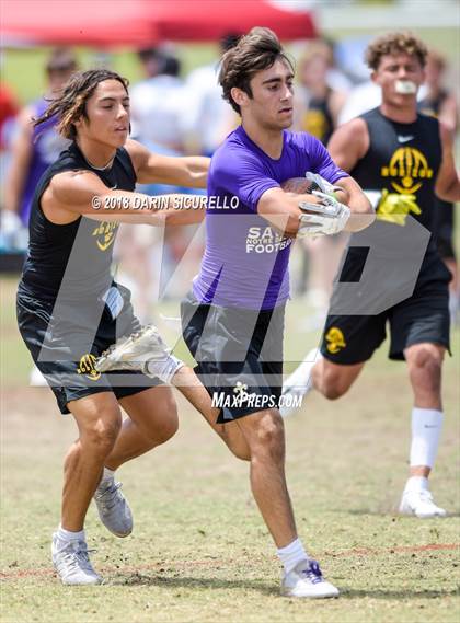 Thumbnail 3 in Notre Dame Prep vs. Horizon (GBAC 7-on-7) photogallery.