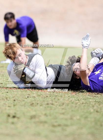 Thumbnail 1 in Notre Dame Prep vs. Horizon (GBAC 7-on-7) photogallery.