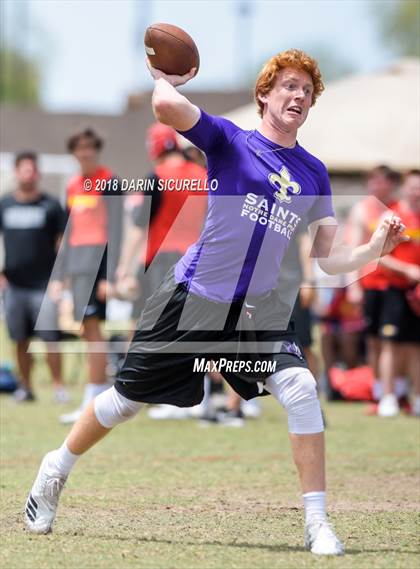 Thumbnail 3 in Notre Dame Prep vs. Horizon (GBAC 7-on-7) photogallery.