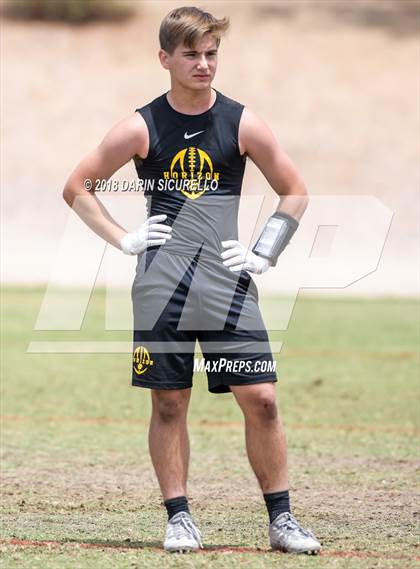 Thumbnail 2 in Notre Dame Prep vs. Horizon (GBAC 7-on-7) photogallery.