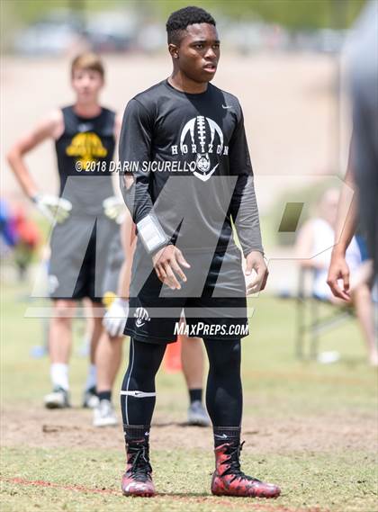 Thumbnail 2 in Notre Dame Prep vs. Horizon (GBAC 7-on-7) photogallery.