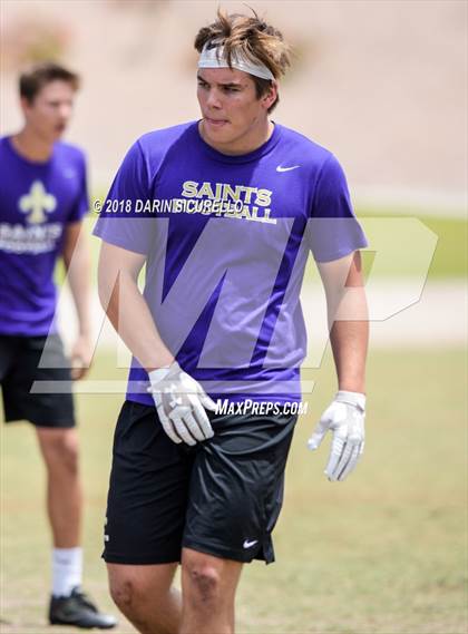 Thumbnail 2 in Notre Dame Prep vs. Horizon (GBAC 7-on-7) photogallery.