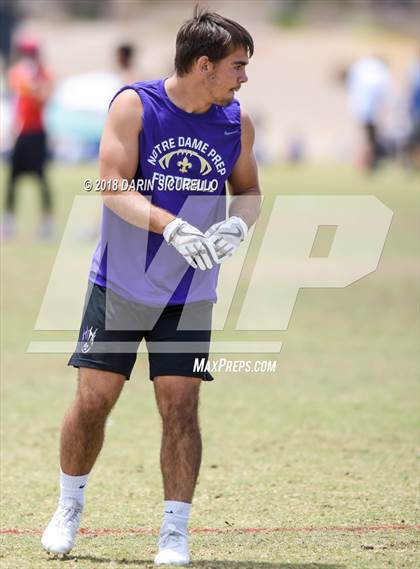 Thumbnail 1 in Notre Dame Prep vs. Horizon (GBAC 7-on-7) photogallery.