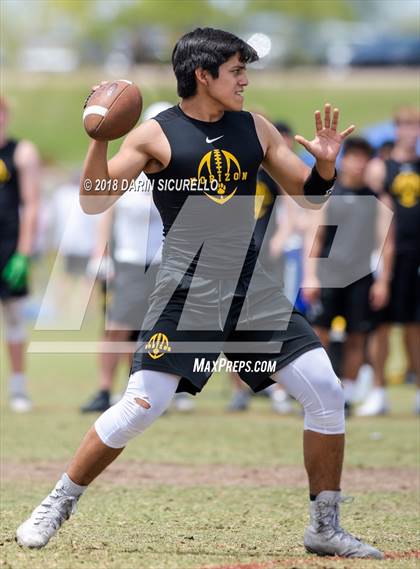 Thumbnail 3 in Notre Dame Prep vs. Horizon (GBAC 7-on-7) photogallery.