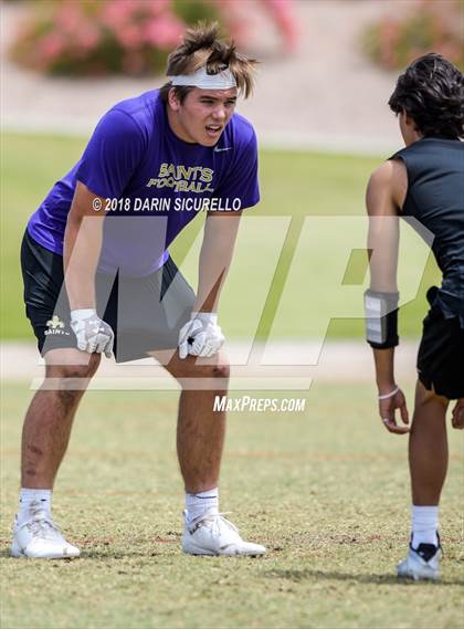 Thumbnail 1 in Notre Dame Prep vs. Horizon (GBAC 7-on-7) photogallery.