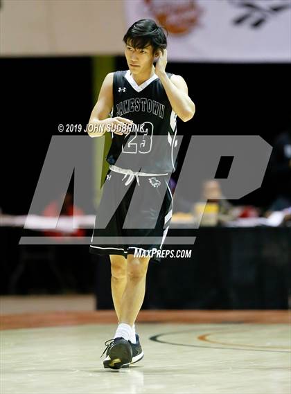 Thumbnail 1 in Jamestown vs Bethel  (Iverson Holiday Crossover Showcase) photogallery.