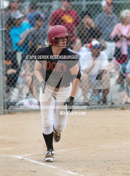 Thumbnail 3 in Rocky Mountain vs Regis Jesuit (Loveland Softball Showcase) photogallery.
