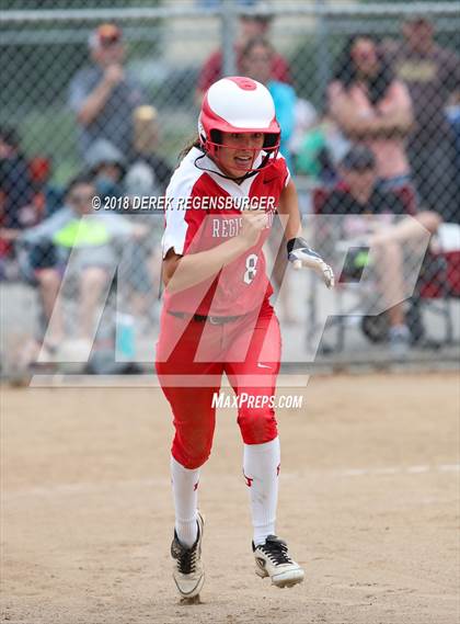 Thumbnail 3 in Rocky Mountain vs Regis Jesuit (Loveland Softball Showcase) photogallery.