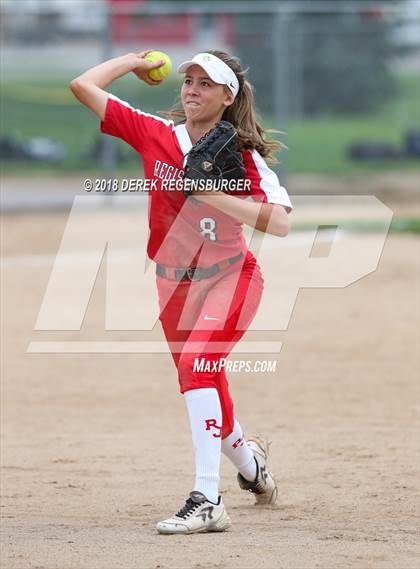 Thumbnail 2 in Rocky Mountain vs Regis Jesuit (Loveland Softball Showcase) photogallery.