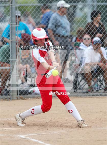 Thumbnail 2 in Rocky Mountain vs Regis Jesuit (Loveland Softball Showcase) photogallery.