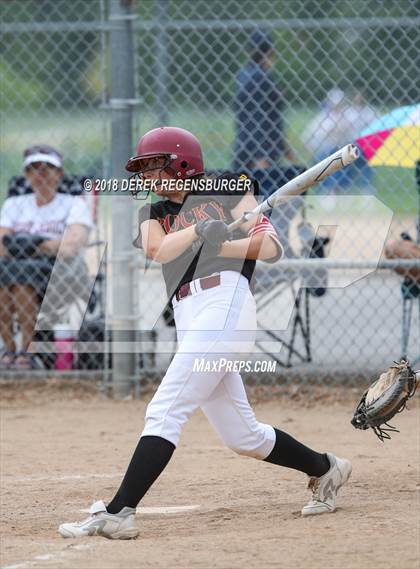 Thumbnail 3 in Rocky Mountain vs Regis Jesuit (Loveland Softball Showcase) photogallery.