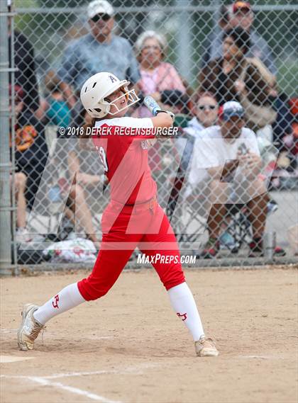 Thumbnail 2 in Rocky Mountain vs Regis Jesuit (Loveland Softball Showcase) photogallery.