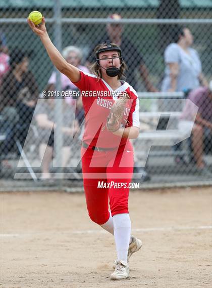 Thumbnail 2 in Rocky Mountain vs Regis Jesuit (Loveland Softball Showcase) photogallery.