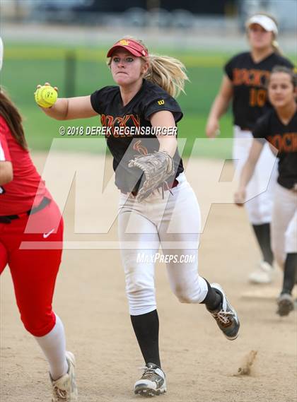 Thumbnail 1 in Rocky Mountain vs Regis Jesuit (Loveland Softball Showcase) photogallery.