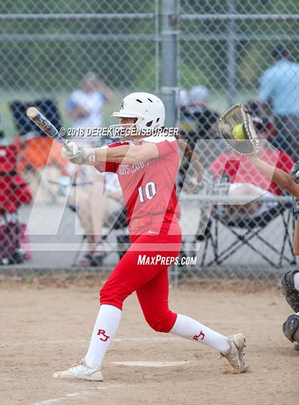 Thumbnail 1 in Rocky Mountain vs Regis Jesuit (Loveland Softball Showcase) photogallery.