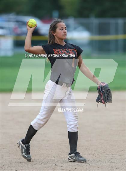 Thumbnail 1 in Rocky Mountain vs Regis Jesuit (Loveland Softball Showcase) photogallery.