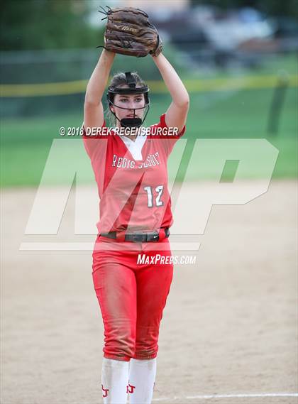 Thumbnail 2 in Rocky Mountain vs Regis Jesuit (Loveland Softball Showcase) photogallery.