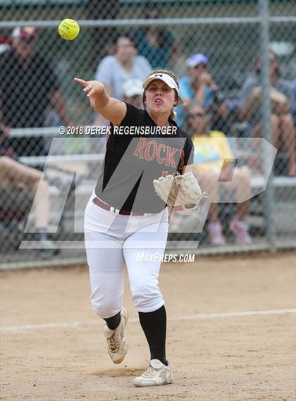 Thumbnail 3 in Rocky Mountain vs Regis Jesuit (Loveland Softball Showcase) photogallery.