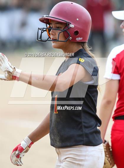 Thumbnail 2 in Rocky Mountain vs Regis Jesuit (Loveland Softball Showcase) photogallery.