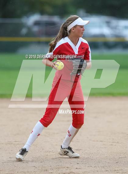 Thumbnail 1 in Rocky Mountain vs Regis Jesuit (Loveland Softball Showcase) photogallery.